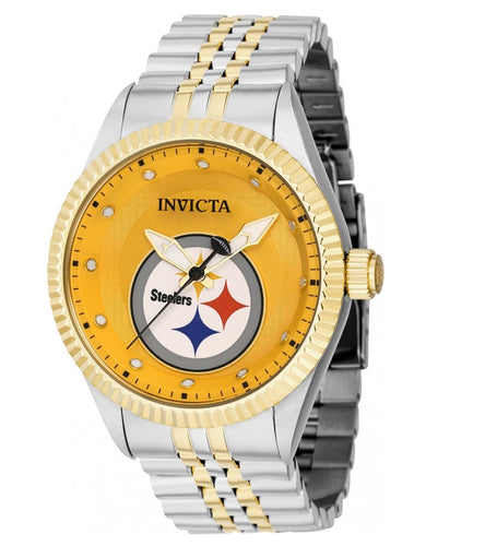 Invicta NFL Pittsburgh Steelers Men's 43mm Two-Tone Stainless Quartz Watch 42479-Klawk Watches