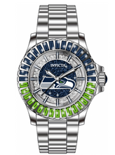 Load image into Gallery viewer, Invicta NFL Seattle Seahawks Lux Women&#39;s 38mm Crystals Glitz Quartz Watch 42669-Klawk Watches

