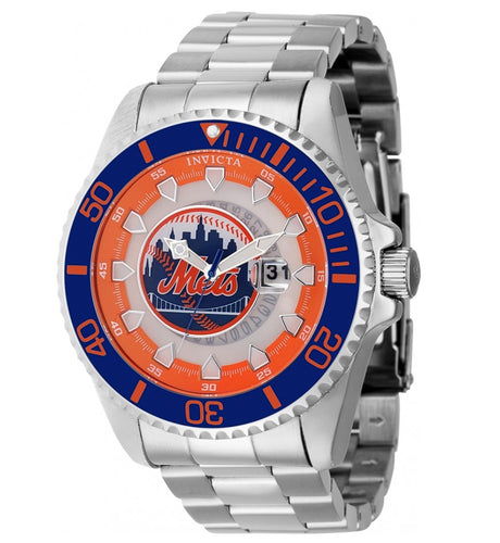 Invicta MLB New York Mets Men's 47mm Limited Stainless Quartz Watch 43471-Klawk Watches