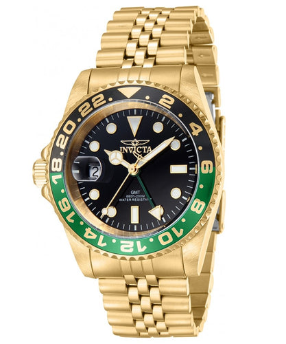 Invicta Pro Diver Men's 42mm Swiss GMT Quartz Left Side Crown 200M Watch 43973-Klawk Watches