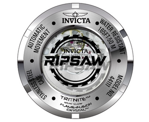 Invicta Ripsaw Automatic Men's 49mm Black Skeleton Dial Silicone Watch 44111-Klawk Watches