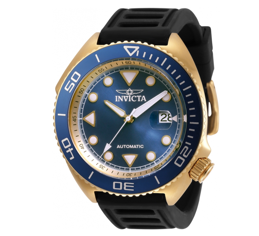 Invicta Pro Diver Sea Wolf Automatic Men's 47mm Blue & Gold Sport Watch 30426-Klawk Watches