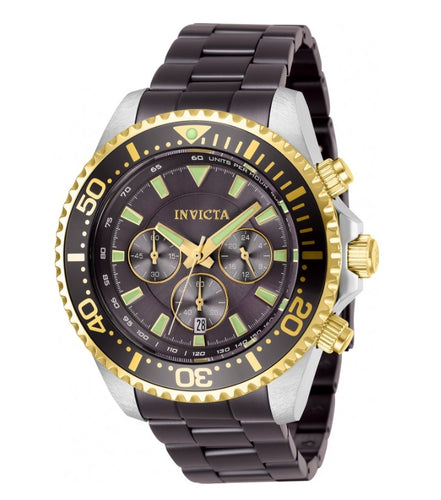 Invicta Pro Diver Men's 47mm Two-Tone Gold Accent Chronograph Watch 27477 RARE-Klawk Watches