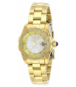 Invicta Angel Women's 30mm Mother of Pearl Crystal Dial Swiss Quartz Watch 28444-Klawk Watches