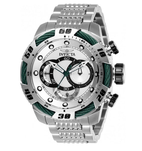 Invicta Speedway Viper Men's 50mm Green Cable Stainless Chronograph Watch 27059-Klawk Watches