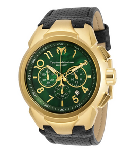 Technomarine Sea Dream Mens 48mm Green MOP Dial Chronograph Watch TM-718006 RARE-Klawk Watches