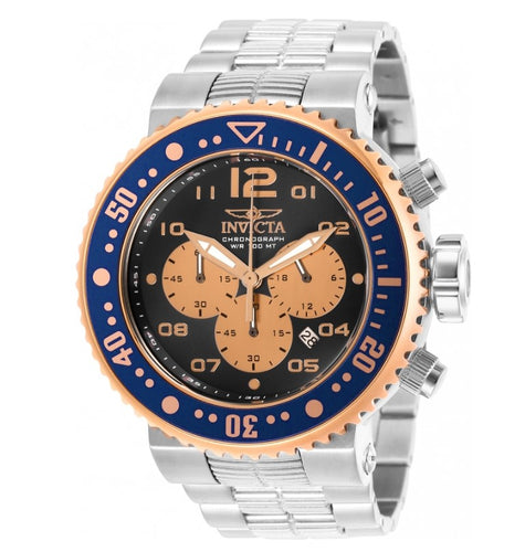 Invicta Grand Pro Diver 29817 Men's Rose Gold / Gray Dial 52mm Chronograph Watch-Klawk Watches