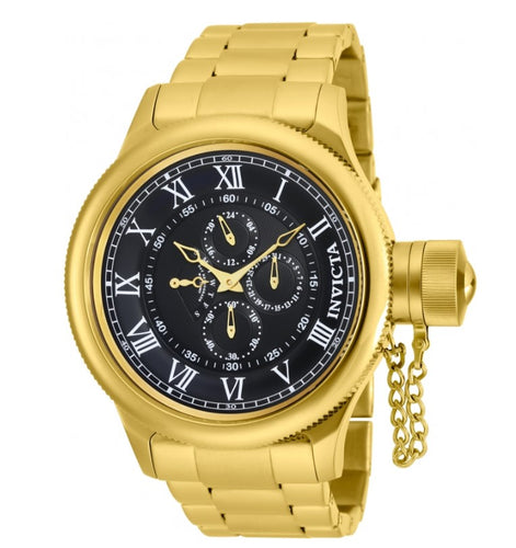 Invicta Russian Diver 17666 Men's Black Dial Multi-Function Quartz Watch 52mm-Klawk Watches