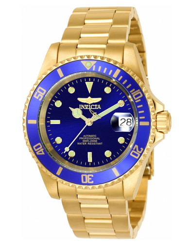 Invicta Pro Diver Automatic Men's 40mm Blue Dial Coin Edge Bezel Watch 893OB-Klawk Watches