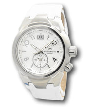 Load image into Gallery viewer, TechnoMarine Sea Dream Womens 42mm Dual-Time Faces White Leather Watch TM-716003-Klawk Watches
