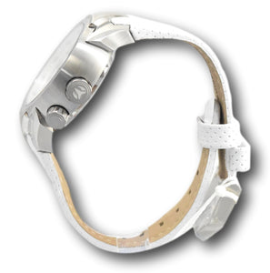 TechnoMarine Sea Dream Womens 42mm Dual-Time Faces White Leather Watch TM-716003-Klawk Watches