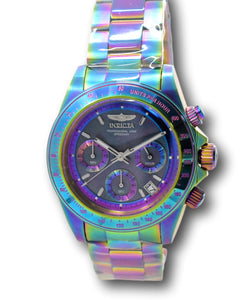 Invicta Speedway Men's 40mm Iridescent Rainbow Chronograph Watch 23941 RARE-Klawk Watches