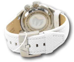 TechnoMarine Sea Dream Womens 42mm Dual-Time Faces White Leather Watch TM-716003-Klawk Watches
