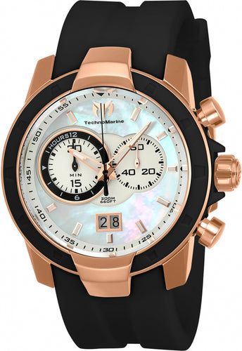 Technomarine UF6 Men's 45mm MOP Dial Rose Gold Swiss Chronograph Watch TM-615010-Klawk Watches