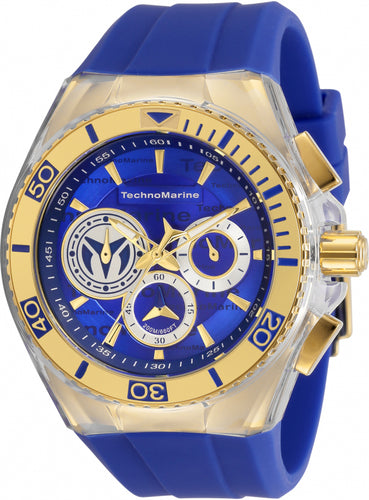 Technomarine Cruise California Men's 47mm Blue Gold Chronograph Watch TM-118125-Klawk Watches