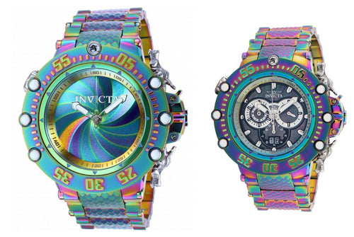 Invicta Subaqua Shutter Men's 52mm Rainbow Iridescent Swiss Chrono Watch 35468-Klawk Watches