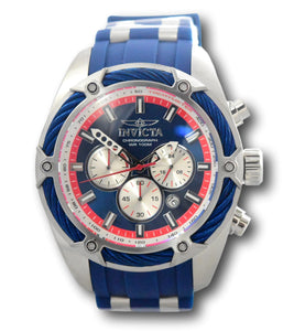 Invicta Bolt Blue Cable Men's 52mm Silicone Chronograph Watch 31064-Klawk Watches