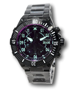 Invicta Aviator Men's 51mm Tinted Crystal Double Black Chronograph Watch 39910-Klawk Watches