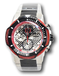Invicta Bolt Red Carbon Fiber Men's 50mm Stainless Chronograph Watch 31179 RARE-Klawk Watches