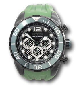 Invicta Pro Diver Men's 50mm Twisted Metal Dial Green Chronograph Watch 35551-Klawk Watches