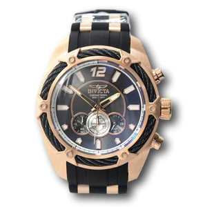 Invicta Bolt Men's 52mm Rose Gold Black Dial Miyota Chronograph Movement 31456-Klawk Watches
