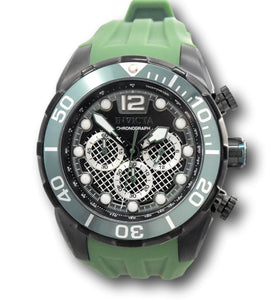 Invicta Pro Diver Men's 50mm Twisted Metal Dial Green Chronograph Watch 35551-Klawk Watches