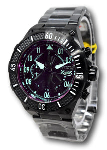 Invicta Aviator Men's 51mm Tinted Crystal Double Black Chronograph Watch 39910-Klawk Watches