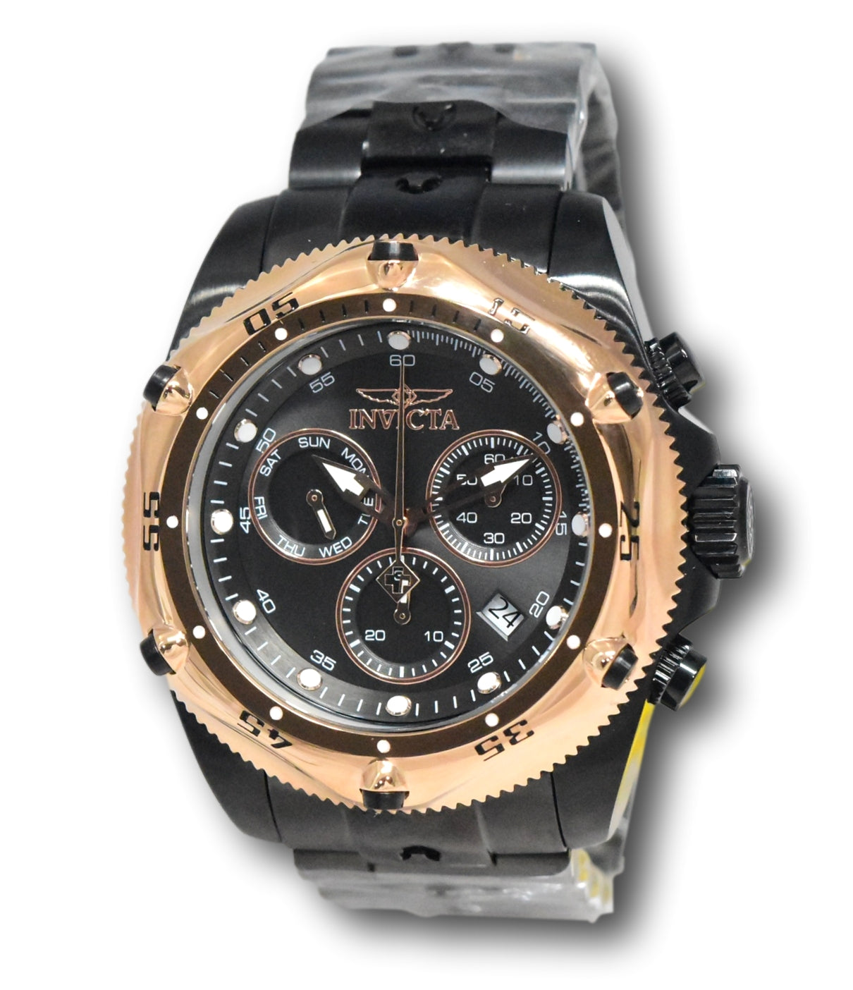 Invicta Pro Diver Men's 51mm Black Dial Rose Gold Swiss