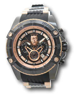 Invicta Marvel Black Panther Mens 52mm Limited Rose Gold Chronograph Watch 26804-Klawk Watches
