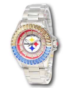 Invicta NFL Pittsburgh Steelers Lux Women's 38mm Crystals Quartz Watch 42045-Klawk Watches