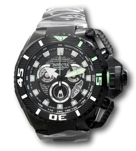 Invicta Sea Hunter Men's 57mm LARGE Anatomic Black Swiss Chronograph Watch 35009-Klawk Watches