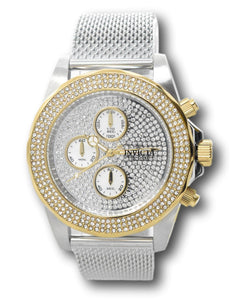 Invicta Pro Diver Men's 43mm PAVE Crystal Gold MOP Chronograph Watch 31568-Klawk Watches