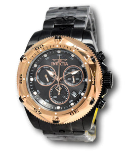 Invicta Pro Diver Men's 51mm Black Dial Rose Gold Swiss Chronograph Watch 31613-Klawk Watches