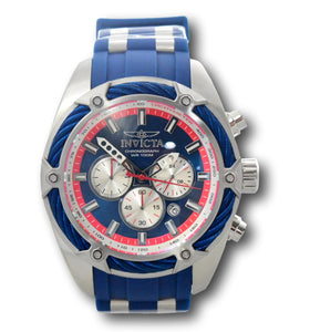 Invicta Bolt Blue Cable Men's 52mm Silicone Chronograph Watch 31064-Klawk Watches