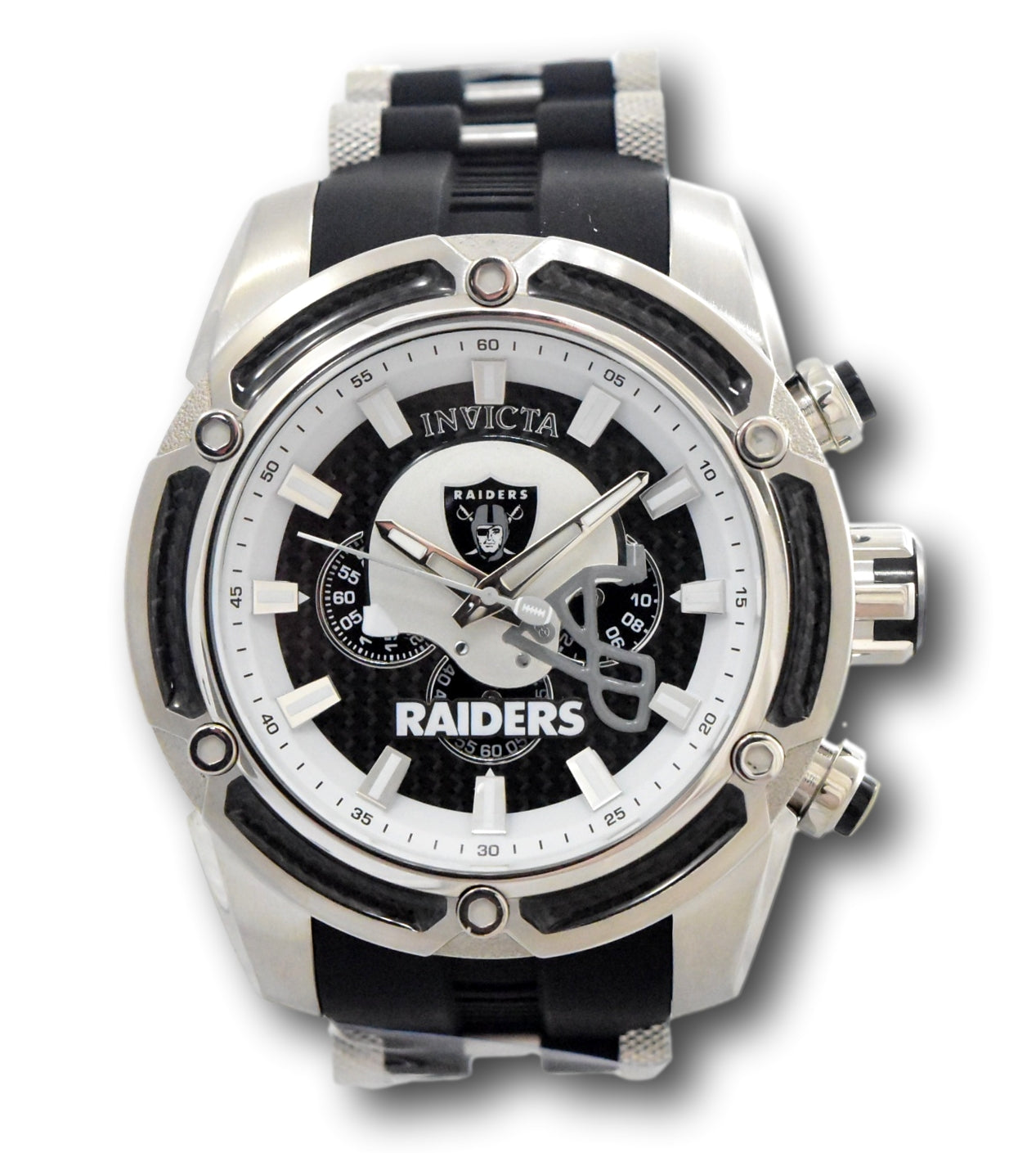 Invicta NFL Las Vegas Raiders Men's Watch - 52mm, Steel, Black (41903)