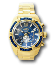 Load image into Gallery viewer, Invicta Bolt Mens 52mm Blue Dial Gold Bracelet Miyota Chronograph Movement 31477-Klawk Watches
