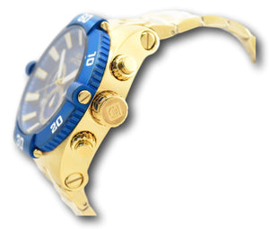 Invicta Coalition Forces Men's 50mm Blue Dial Gold Chronograph Watch 27258-Klawk Watches