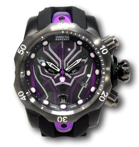 Invicta Reserve Marvel Black Panther Men's 54mm Limited Chrono Watch Black 41402-Klawk Watches