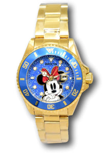 Invicta Disney Women's 36mm Blue Glitter Dial Minnie Limited Edition Watch 41340-Klawk Watches