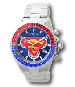 Invicta DC Comics Superman Men's 47mm Limited Crystals Swiss Chrono Watch 41263-Klawk Watches