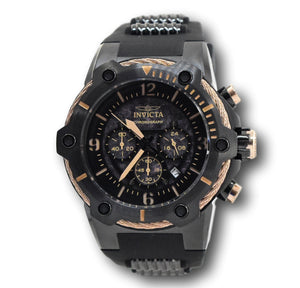 Invicta Bolt 25469 Men's Black & Rose Gold Silicone Chronograph Watch 51.5mm-Klawk Watches