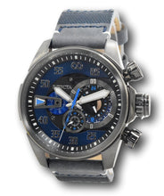 Load image into Gallery viewer, Invicta Corduba Men&#39;s 50mm Gunmetal Blue Leather Chronograph Watch 34977 RARE-Klawk Watches
