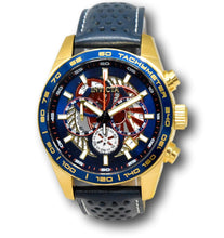 Load image into Gallery viewer, Invicta Aviator Men&#39;s 45mm Skeleton Dial Blue Leather Chronograph Watch 41690-Klawk Watches
