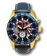 Load image into Gallery viewer, Invicta Aviator Men&#39;s 45mm Skeleton Dial Blue Leather Chronograph Watch 41690-Klawk Watches
