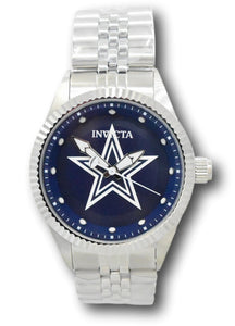 Invicta NFL Dallas Cowboys Men's 43mm Silver Stainless Quartz Watch 42397-Klawk Watches