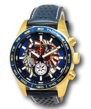 Load image into Gallery viewer, Invicta Aviator Men&#39;s 45mm Skeleton Dial Blue Leather Chronograph Watch 41690-Klawk Watches
