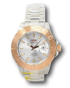 Invicta Pro Diver Men's 44mm Silver Dial Rose Gold Stainless Quartz Watch 14049-Klawk Watches