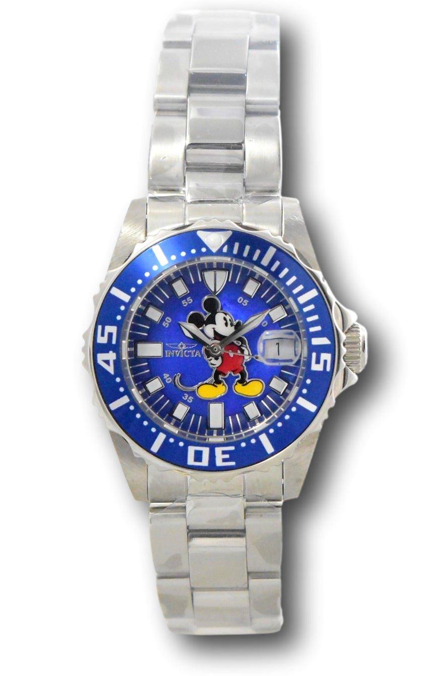 Invicta Pro Diver Mini-Size Women's 30mm Mickey Limited Blue MOP