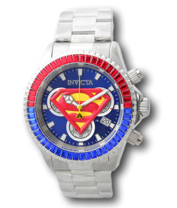 Invicta DC Comics Superman Men's 47mm Limited Crystals Swiss Chrono Watch 41263-Klawk Watches