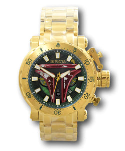 Invicta Star Wars Boba Fett Men's 52mm Coalition Limited Ed Chrono Watch 40610-Klawk Watches